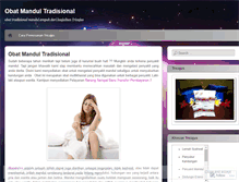 Tablet Screenshot of obatmandultradisional.wordpress.com