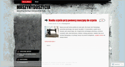 Desktop Screenshot of maszynydoszycia.wordpress.com