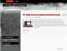 Tablet Screenshot of maszynydoszycia.wordpress.com