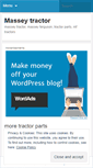 Mobile Screenshot of masseytractor.wordpress.com