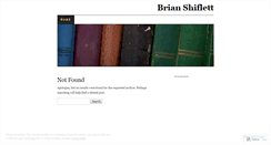 Desktop Screenshot of brianshiflett.wordpress.com