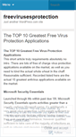 Mobile Screenshot of freevirusesprotection.wordpress.com