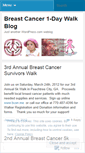 Mobile Screenshot of breastcancer1daywalk.wordpress.com