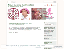 Tablet Screenshot of breastcancer1daywalk.wordpress.com