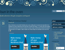 Tablet Screenshot of bunintheovens.wordpress.com