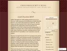 Tablet Screenshot of chocoholicmt.wordpress.com