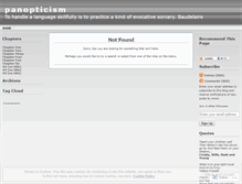 Tablet Screenshot of panopticism.wordpress.com