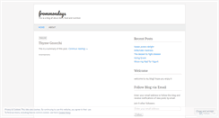 Desktop Screenshot of frommondays.wordpress.com