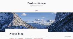 Desktop Screenshot of perdereltiempo.wordpress.com