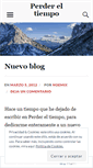 Mobile Screenshot of perdereltiempo.wordpress.com
