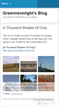 Mobile Screenshot of greenneonlight.wordpress.com