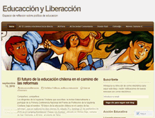Tablet Screenshot of educacionyliberacion.wordpress.com