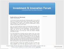 Tablet Screenshot of investmentinnovation.wordpress.com