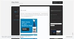 Desktop Screenshot of oheyworld.wordpress.com