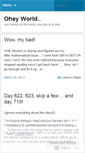 Mobile Screenshot of oheyworld.wordpress.com