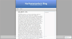 Desktop Screenshot of hariharanzorba.wordpress.com