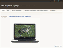 Tablet Screenshot of delldellinspironlaptop.wordpress.com