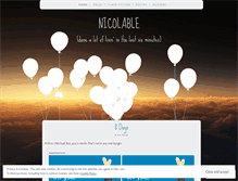 Tablet Screenshot of nicolable.wordpress.com