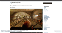 Desktop Screenshot of digitalanalogues.wordpress.com
