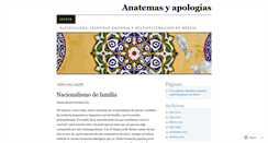 Desktop Screenshot of anatemasyapologias.wordpress.com