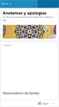 Mobile Screenshot of anatemasyapologias.wordpress.com