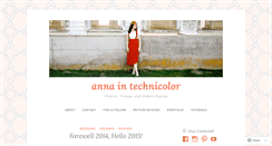 Desktop Screenshot of annaintechnicolor.wordpress.com