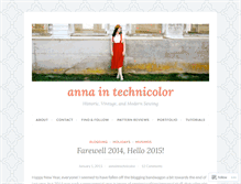 Tablet Screenshot of annaintechnicolor.wordpress.com