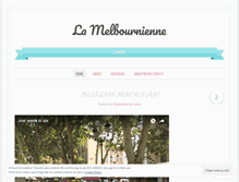 Tablet Screenshot of lamelbournienne.wordpress.com
