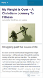 Mobile Screenshot of myweightisover.wordpress.com