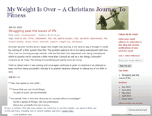 Tablet Screenshot of myweightisover.wordpress.com