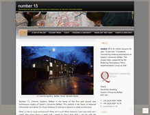 Tablet Screenshot of no15arch.wordpress.com