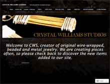 Tablet Screenshot of crystalwilliamsstudios.wordpress.com