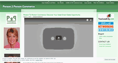 Desktop Screenshot of p2pcommerce.wordpress.com