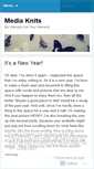 Mobile Screenshot of mediaknits.wordpress.com