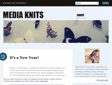 Tablet Screenshot of mediaknits.wordpress.com