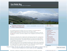 Tablet Screenshot of mobilegeo.wordpress.com