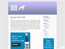 Tablet Screenshot of boxertails.wordpress.com