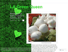 Tablet Screenshot of lagreenqueen.wordpress.com
