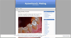 Desktop Screenshot of myteethnvd.wordpress.com