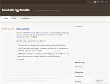Tablet Screenshot of foodallergyfoodie.wordpress.com