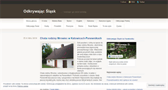 Desktop Screenshot of odkrywajacslask.wordpress.com
