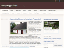 Tablet Screenshot of odkrywajacslask.wordpress.com
