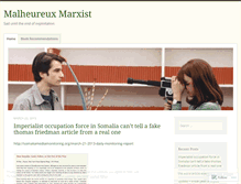 Tablet Screenshot of malheureuxmarxist.wordpress.com
