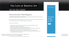 Desktop Screenshot of kristinjoy.wordpress.com