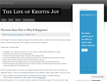 Tablet Screenshot of kristinjoy.wordpress.com