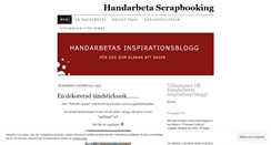 Desktop Screenshot of handarbetascrap.wordpress.com