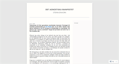 Desktop Screenshot of detagnostiskamanifestet.wordpress.com