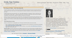 Desktop Screenshot of emilyraerobles.wordpress.com