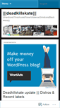Mobile Screenshot of deadkillskate.wordpress.com