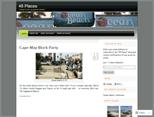 Tablet Screenshot of 48places.wordpress.com